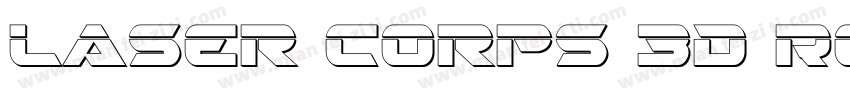 Laser Corps 3D Regular字体转换